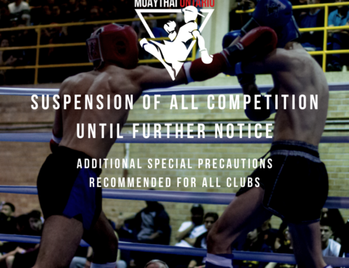 Suspension of All Competition Until Further Notice